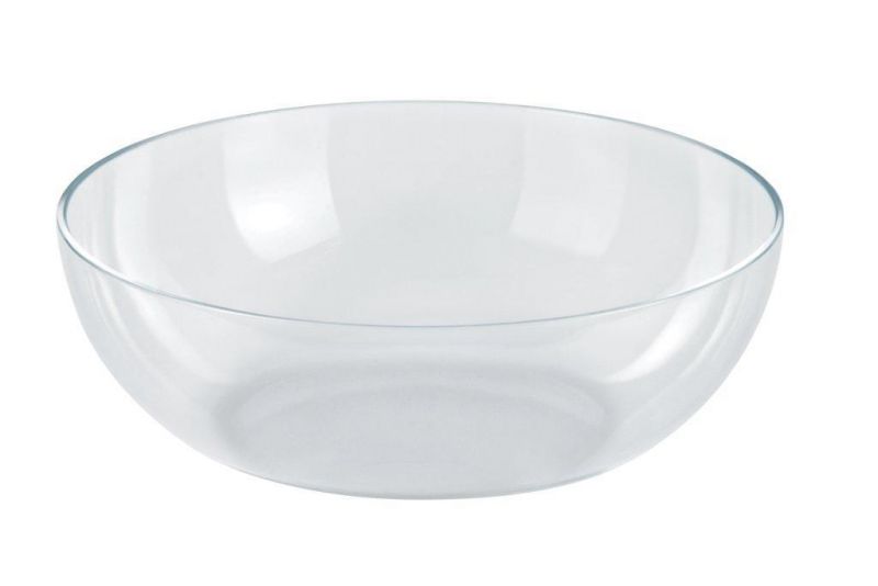 Klare Glasschale, Mediterraneo Schale von Alessi, ideal als Salatschale oder Obstschale.